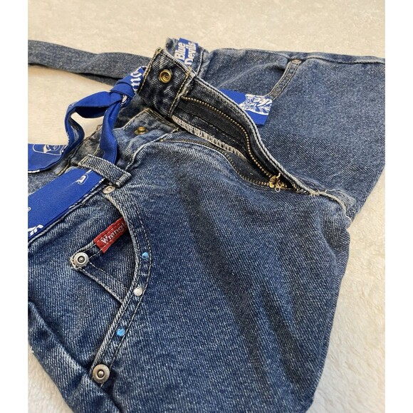 Duke Devils Jean Denim Bag Tote Shoulder Satchel Wrangler Handmade - Picture 11 of 16